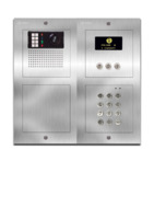 Camera-spreek-luister paneel | Code-scroll, Nexa Inox  | GTwin