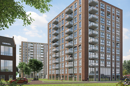 224 appartementen Clusius - Blok A, B & C | V2Plus