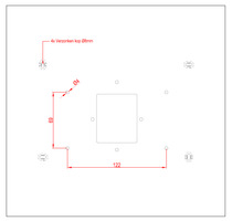 Verloopplaat | Ander merk monitor naar ART 7 monitor | GTwin & G2+ kits